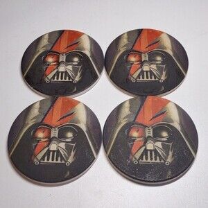 Darth Vader Aladdin Sane Sandstone Coasters Bowie Bolt